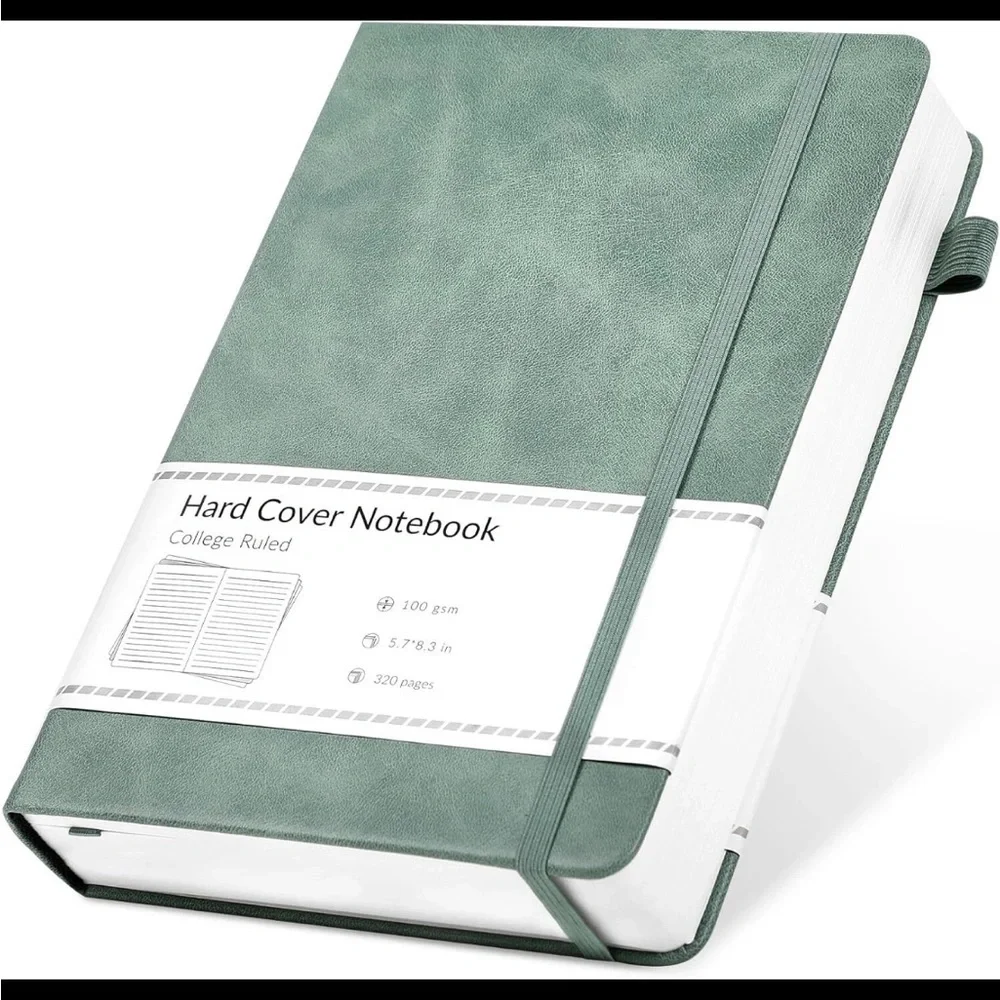 NEW! Hard Cover Notebook in Sage Green Journal Office Lists Still in Plastic